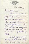 Letter from Rachel Watson Gilder to Edmund Clarence Stedman