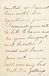 Letter from Una Hawthorne to Aunt Lizzie
