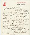 Letter from Henry Holt to Edmund Clarence Stedman