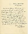 Letter from Richard Henry Stoddard to Rossiter Johnson